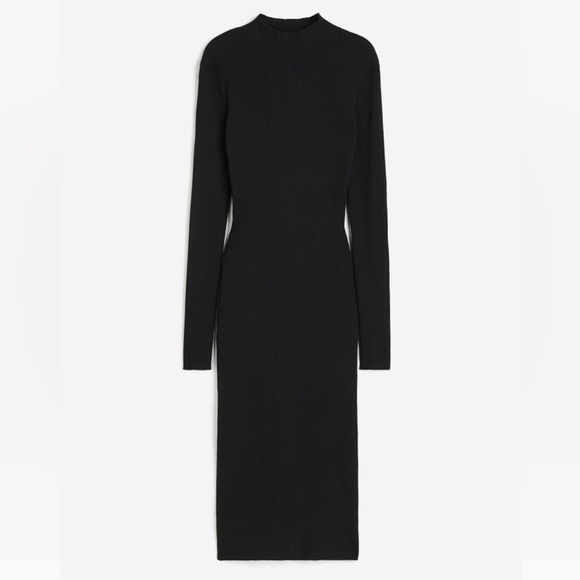 H&M Dresses & Skirts - H&M Rib-Knit Mock Turtleneck Long Sleeve Dress